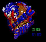 Заставка игры Sonic Spinball